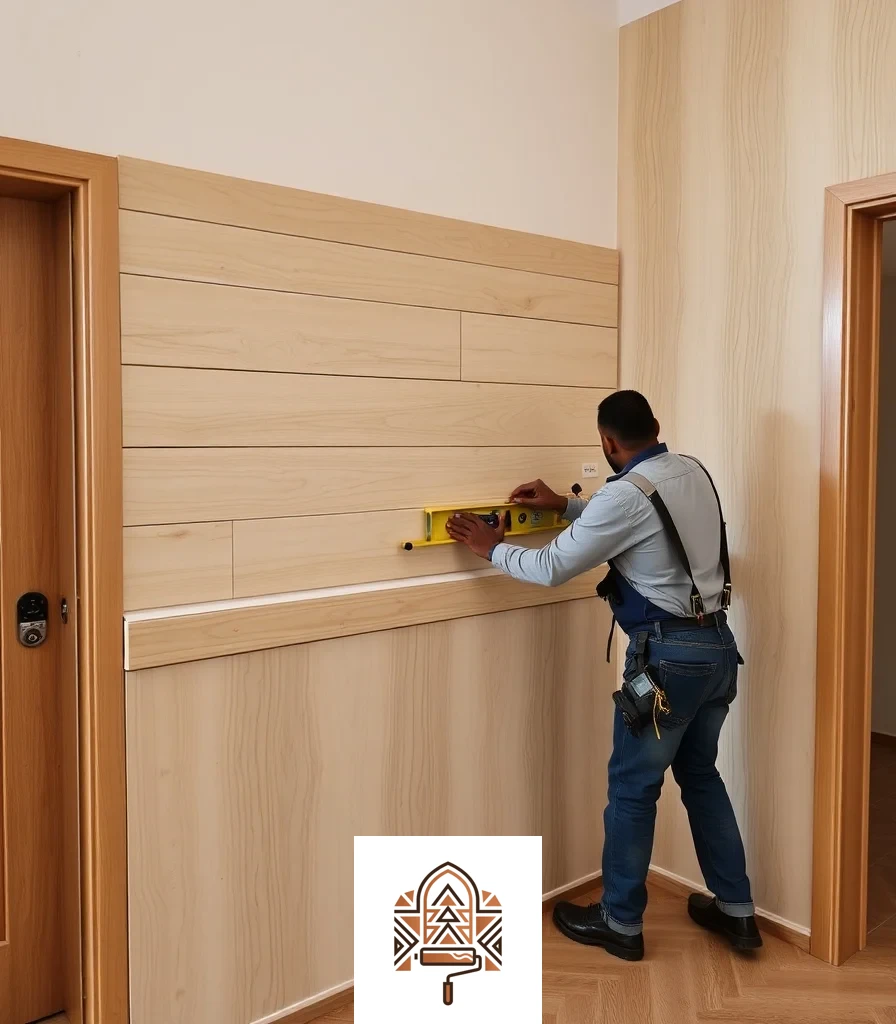تثبيت ألواح الشيبورد وضبط الفواصل بينها