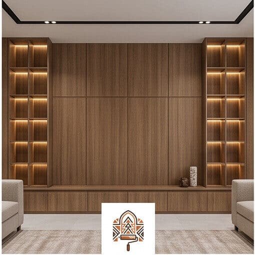 ديكور بديل الخشب - طراز الرياض