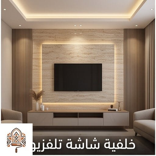 ديكور خلفية تلفزيون - طراز الرياض