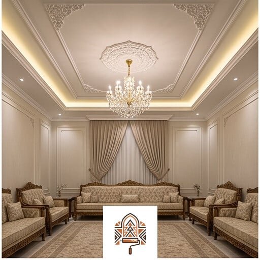 اسقف كلاسيك وراقية - طراز الرياض