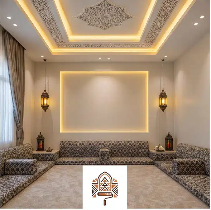 سقف جبس بورد مع إضاءة مخفية