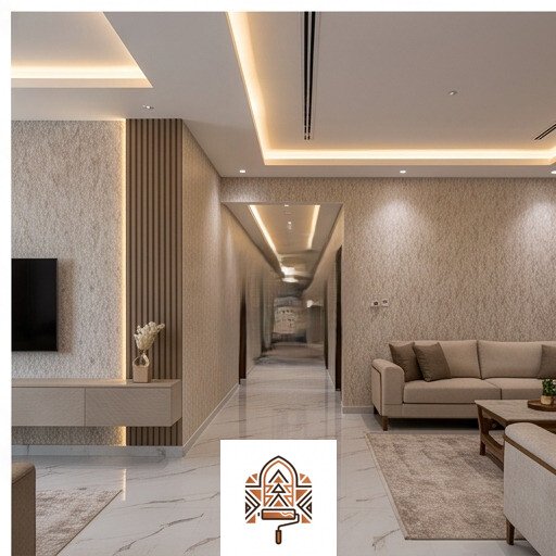 ورق جدران الصالات وغرف الاستقبال