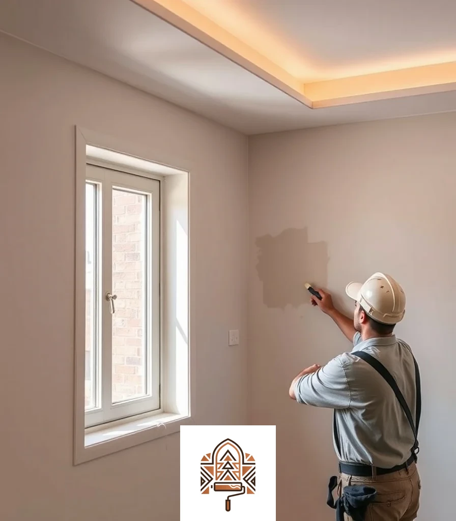 اختبار لون الدهان على الجدار قبل التنفيذ