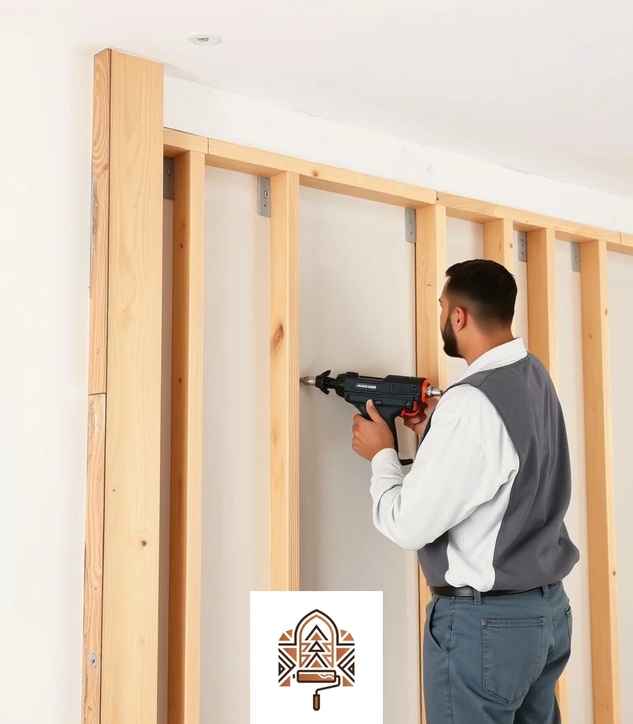 تثبيت ألواح الجبس بورد على الهيكل المعدني