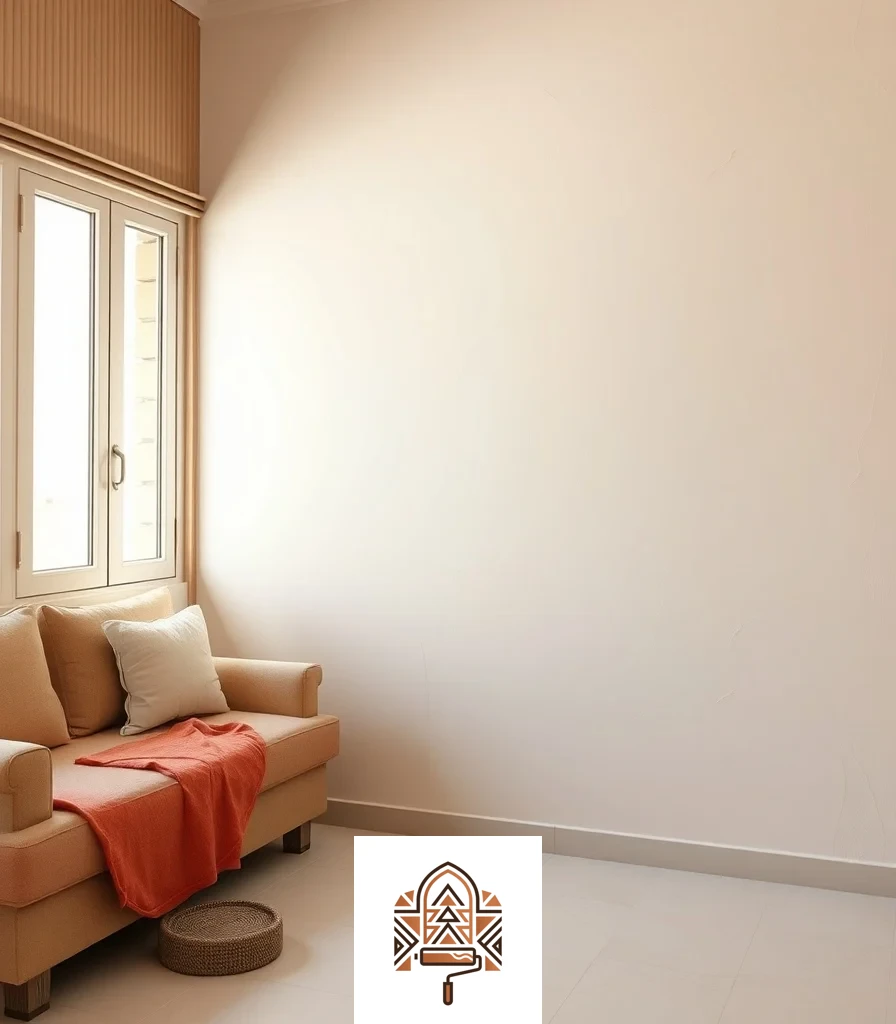 فحص استواء الجدار قبل تطبيق الدهان النهائي