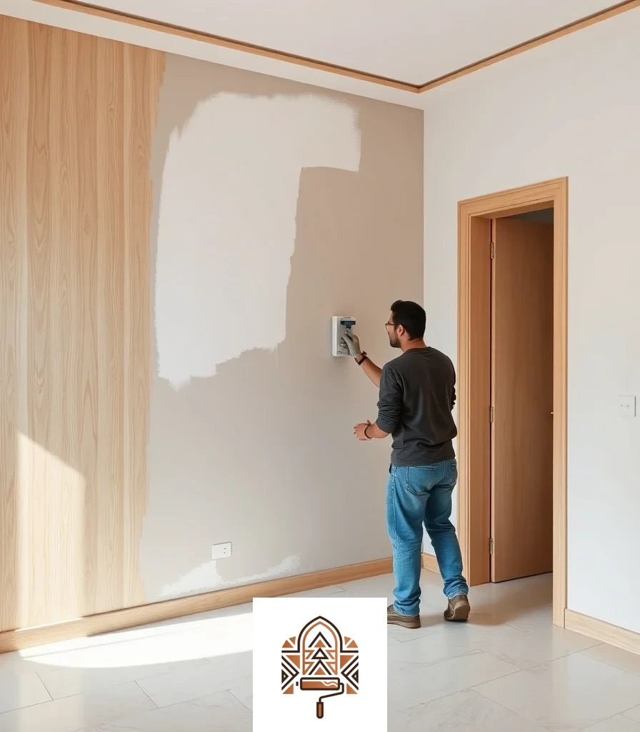 فحص الجدار قبل تحديد نوع الدهان