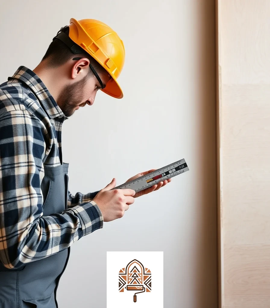 فحص سماكة حواف ألواح الجبس بورد