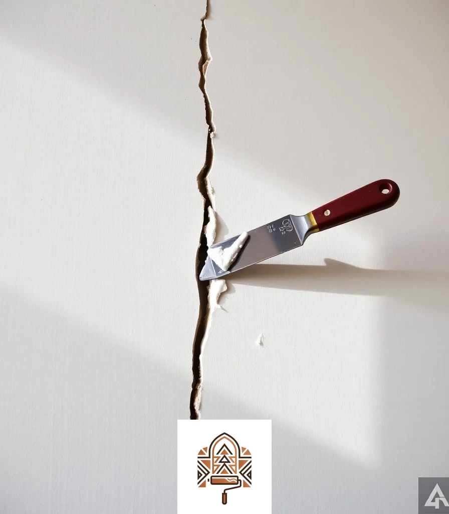 معالجة شقوق الجدار قبل الدهان