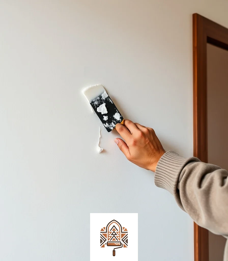 ملء الثقوب وتسوية الجدار بالمعجون